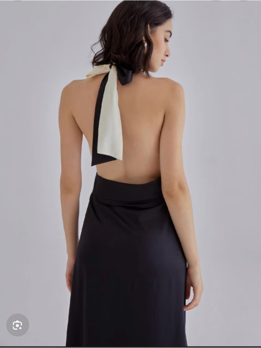 Silk Maison Halter Dress Sz M - Picture 3 of 5